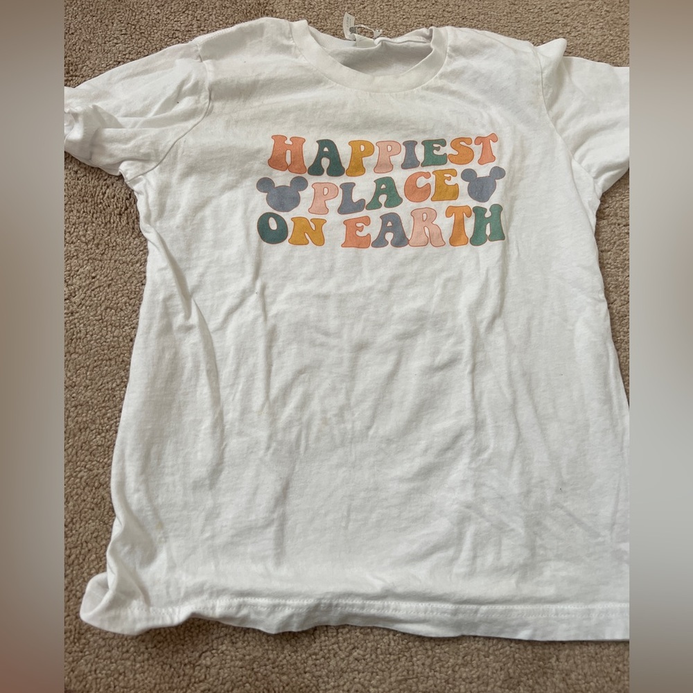 Kids Disney happiest place on earth shirt